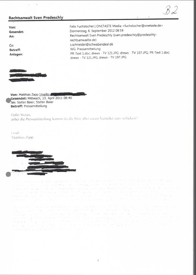 Gefälschter Beweis von Matthias Zapp