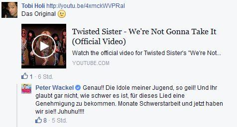 Wackel zu Twisted Sister