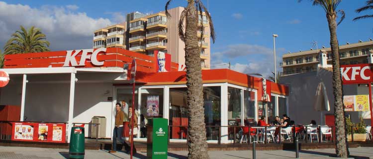 Kentucky Fried Chicken am Ballermann 15 Mallorca